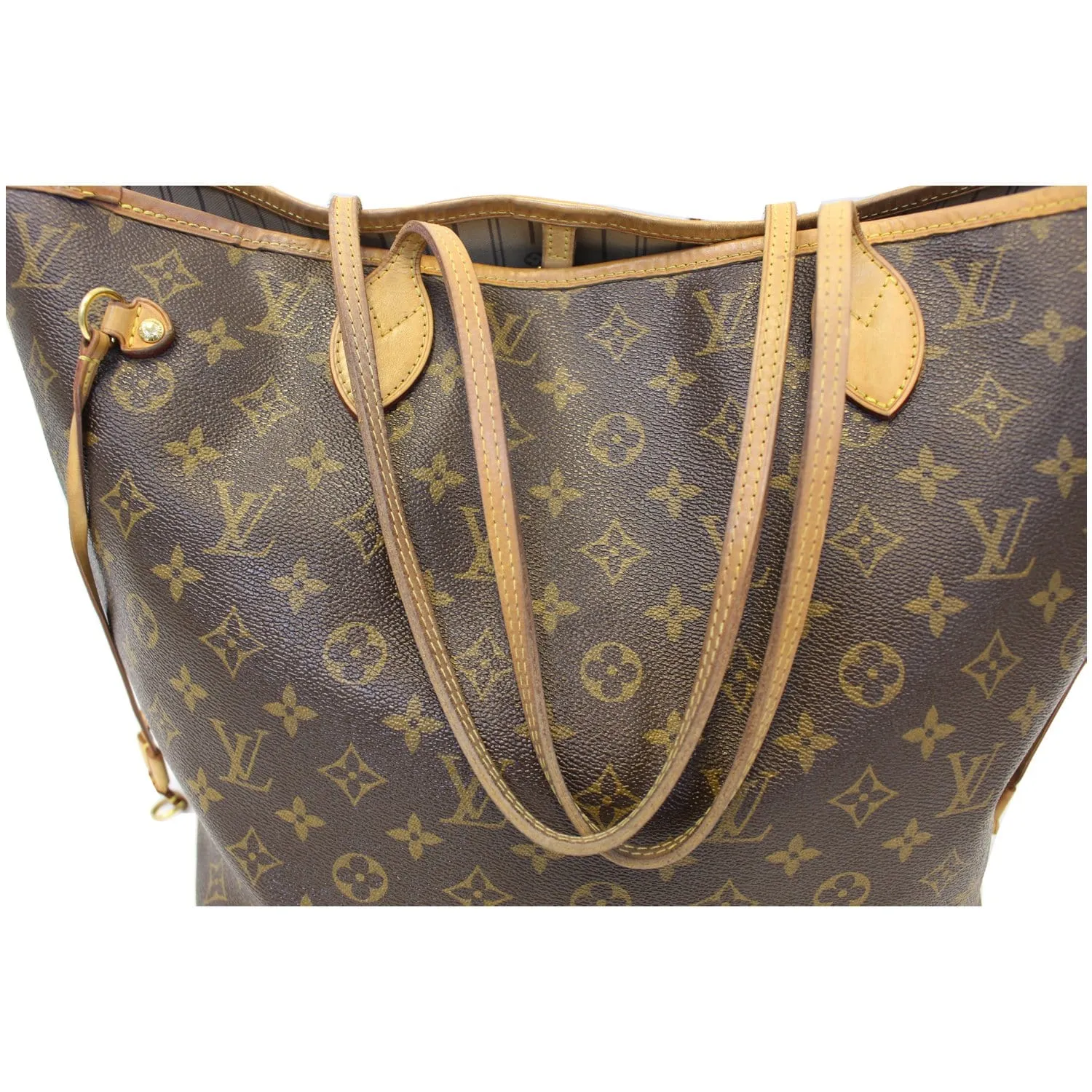 LOUIS VUITTON Neverfull MM Monogram Canvas Brown Tote Shoulder Bag