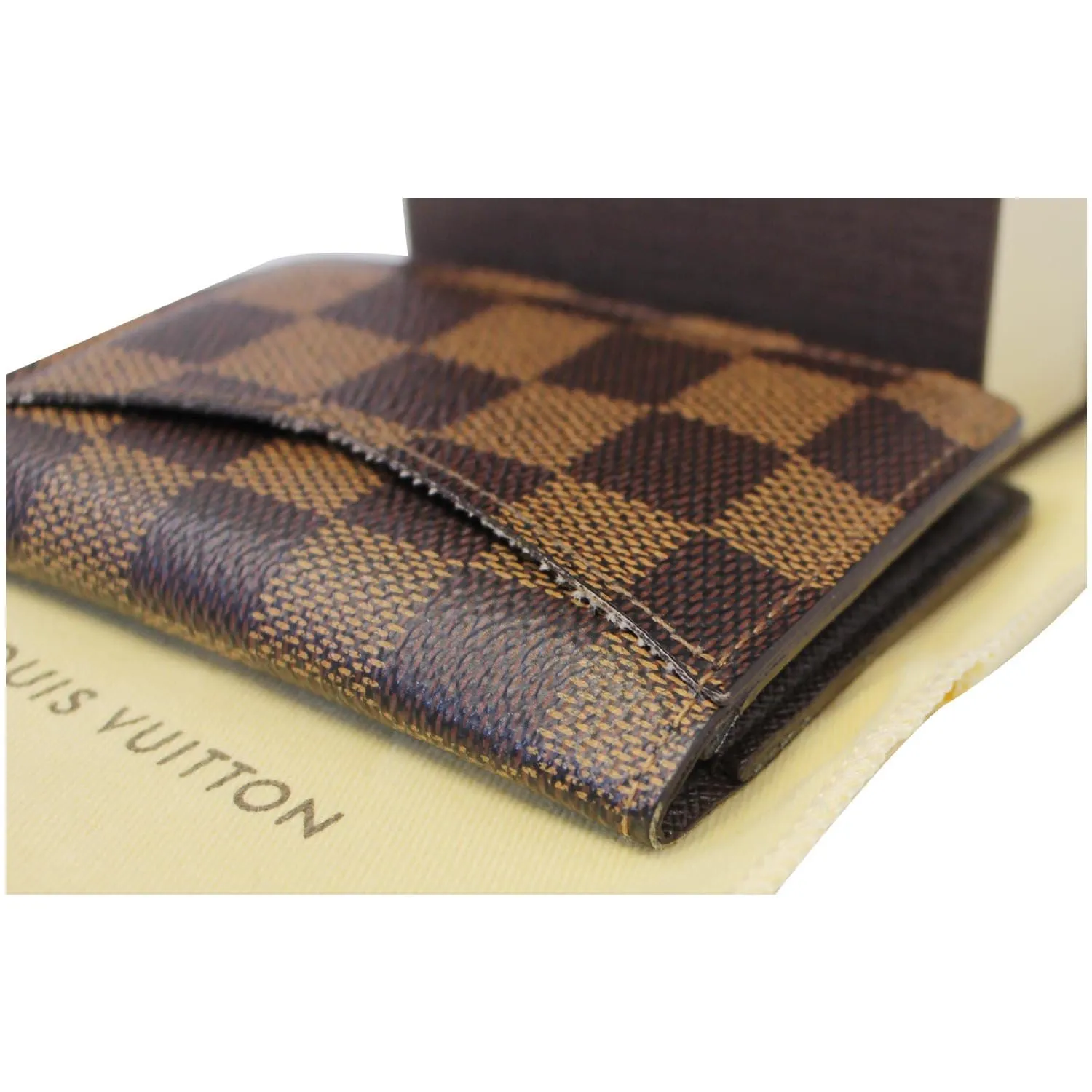LOUIS VUITTON Pocket Organizer Damier Ebene Card Case