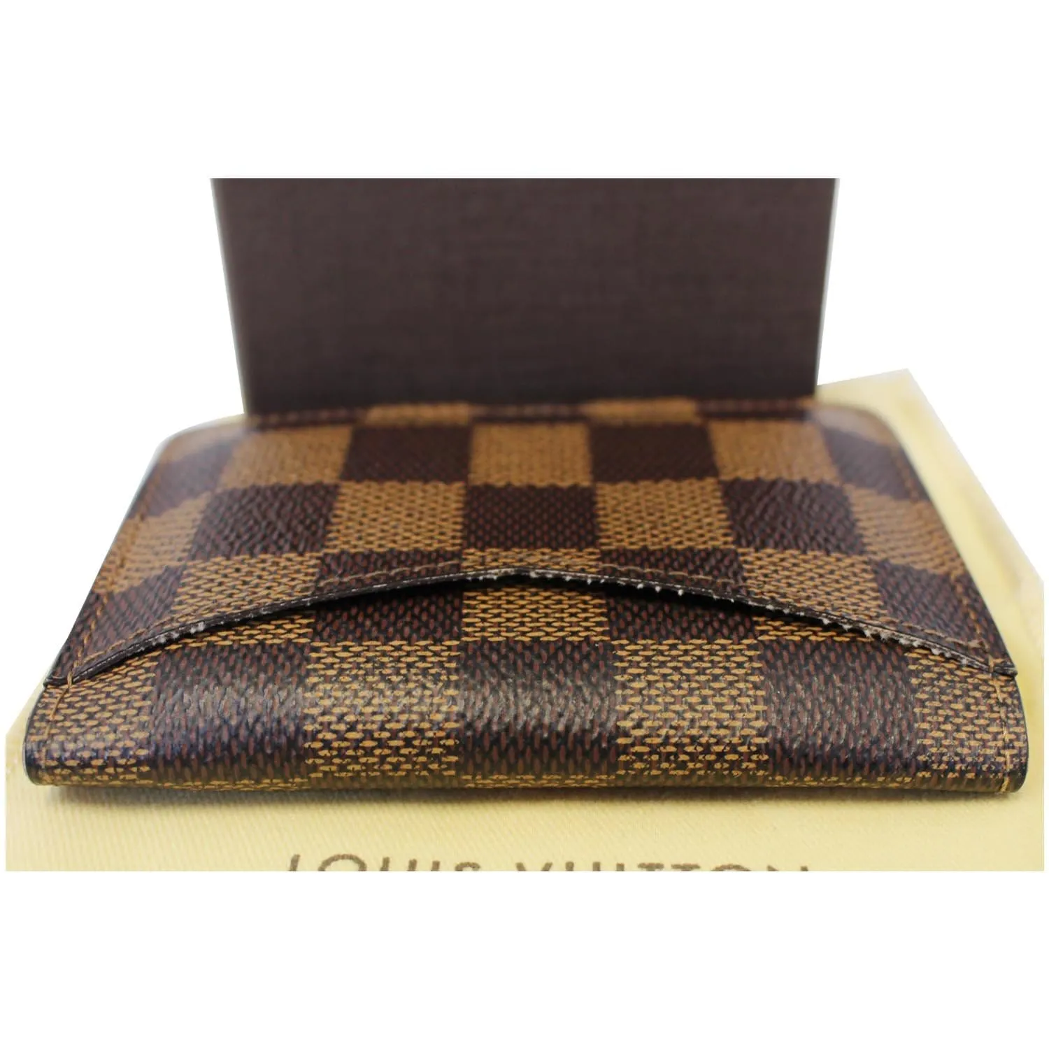 LOUIS VUITTON Pocket Organizer Damier Ebene Card Case