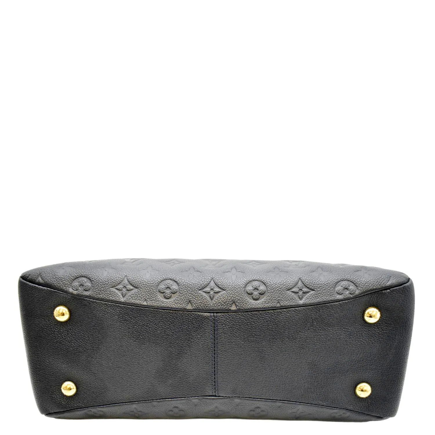 LOUIS VUITTON Ponthieu PM Empreinte Leather Shoulder Bag Navy Blue