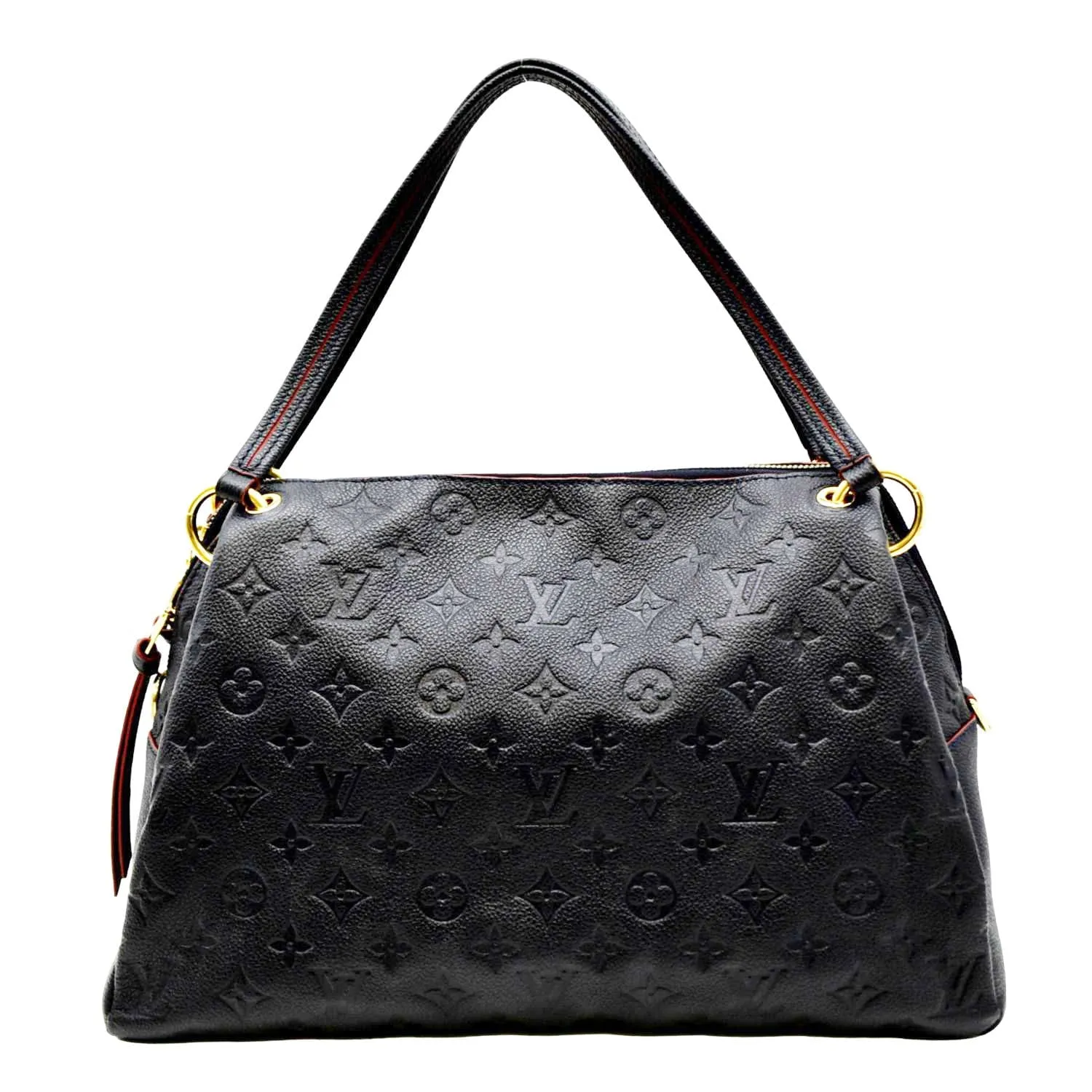 LOUIS VUITTON Ponthieu PM Empreinte Leather Shoulder Bag Navy Blue