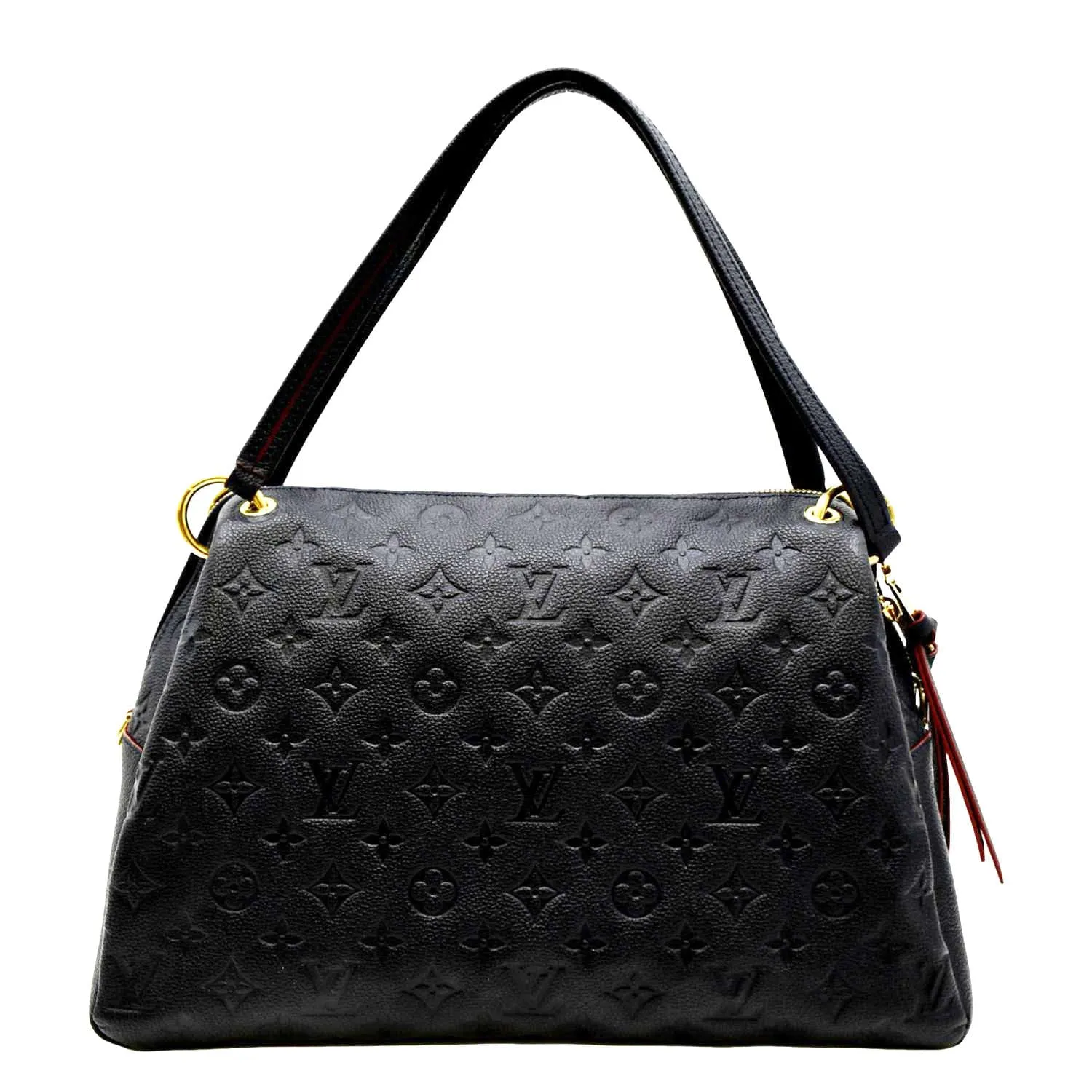 LOUIS VUITTON Ponthieu PM Empreinte Leather Shoulder Bag Navy Blue