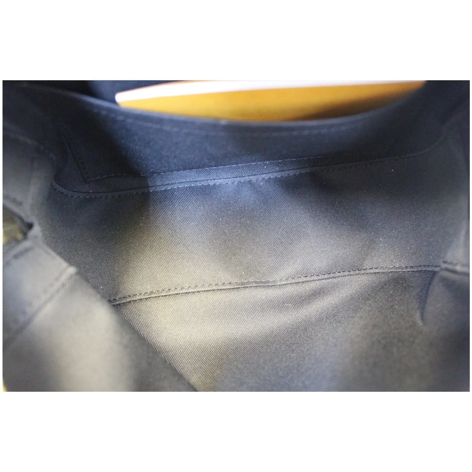 LOUIS VUITTON Saintonge Monogram Canvas Shoulder Bag Noir Black