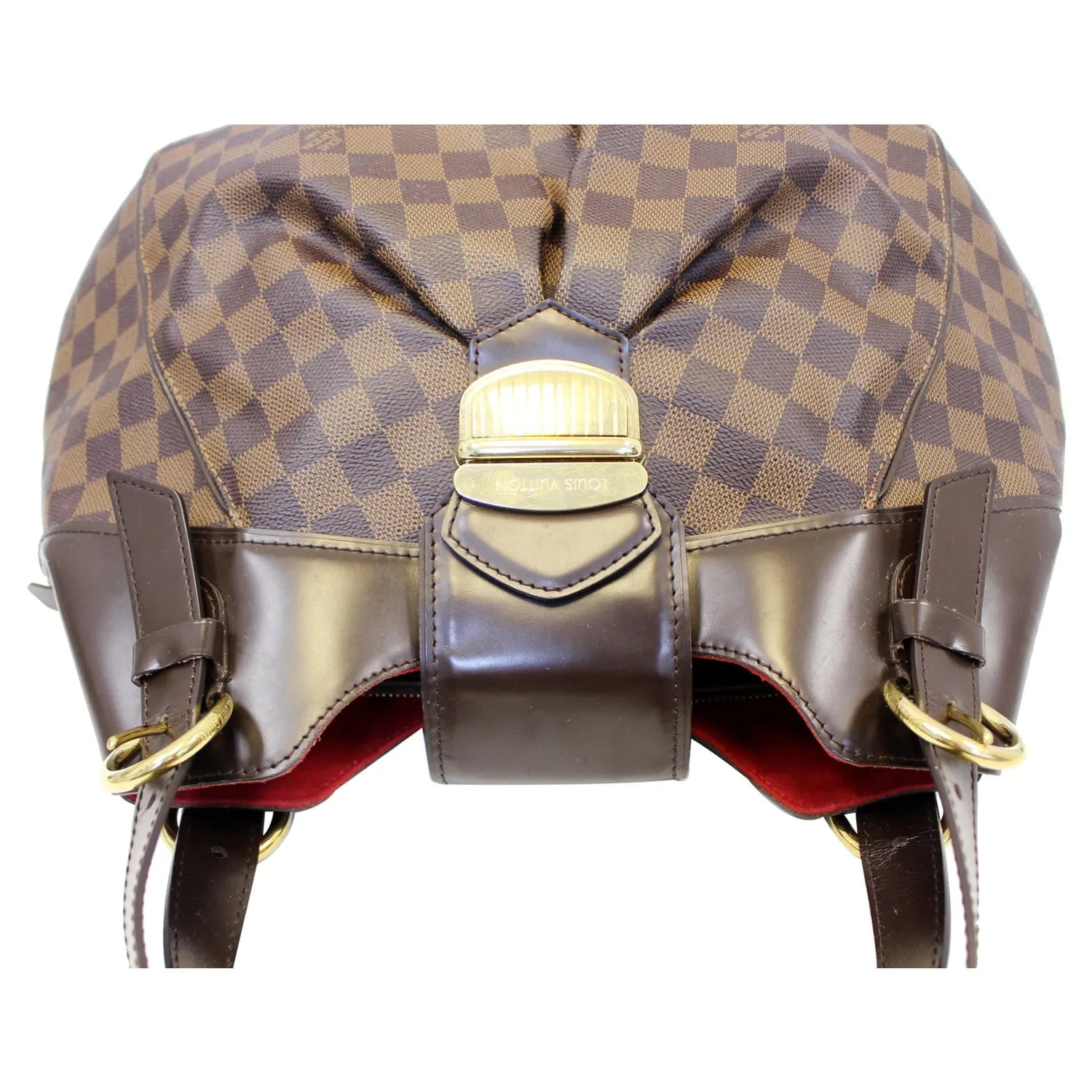 LOUIS VUITTON Sistina GM Damier Ebene Shoulder Handbag