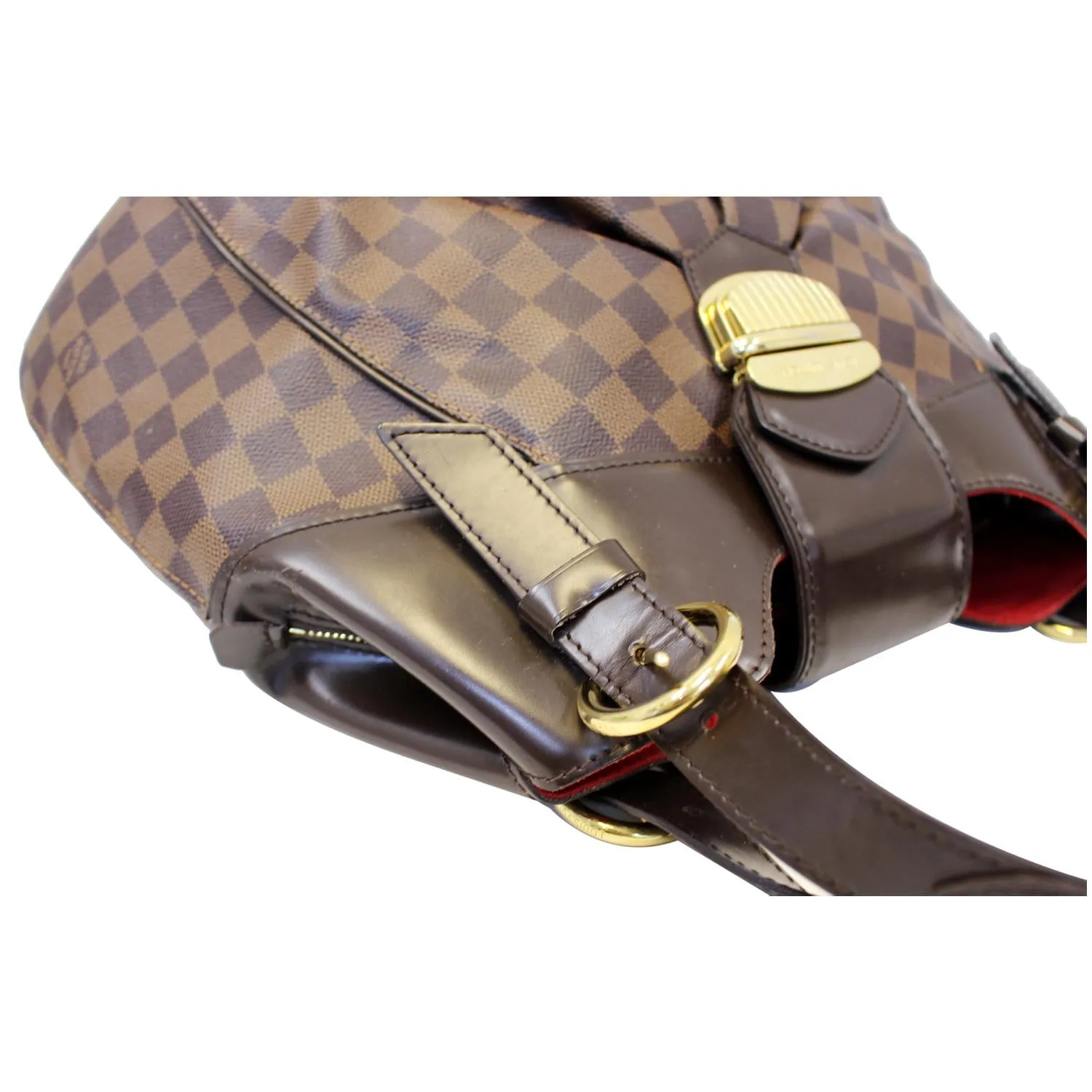 LOUIS VUITTON Sistina GM Damier Ebene Shoulder Handbag