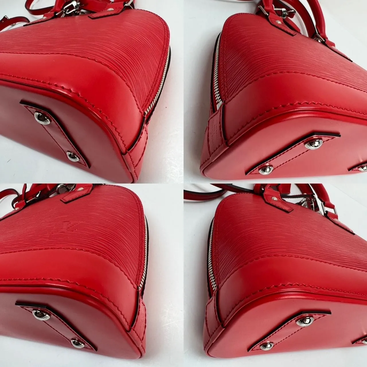 LOUIS VUITTON Alma BB Epi Coquelicot Shoulder Bag