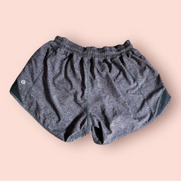 Lululemon‎ Hotty Hot Short II *Long 4&quot; Heather Lux Multi Black size 6