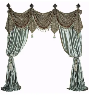 Luxury Curtain Style #8  (Available in any of our fabrics)