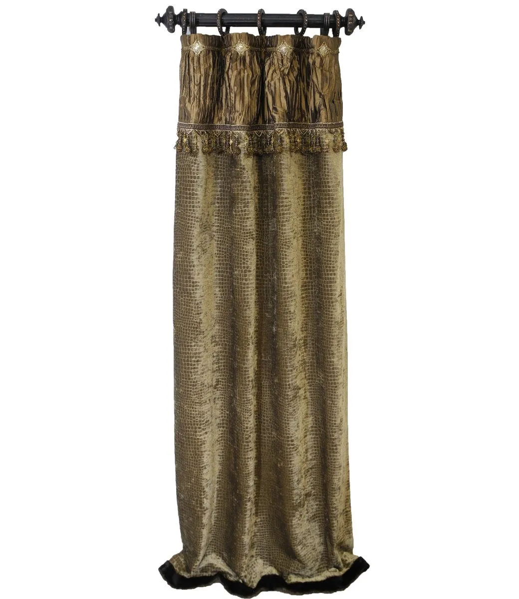 Luxury Drapery Panel Style #7 with Jeweled Embellishments