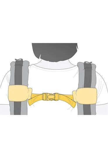 MANDUCA XT - removable Sternum Clip and Strap (grey) male part - ONLY