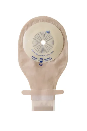 Marlen MiniMax One-Piece Drainable Pouch with Kwick-Klose Fastener II, AquaTack Hydrocolloid Barrier, Flat (No Convexity), Box of 5