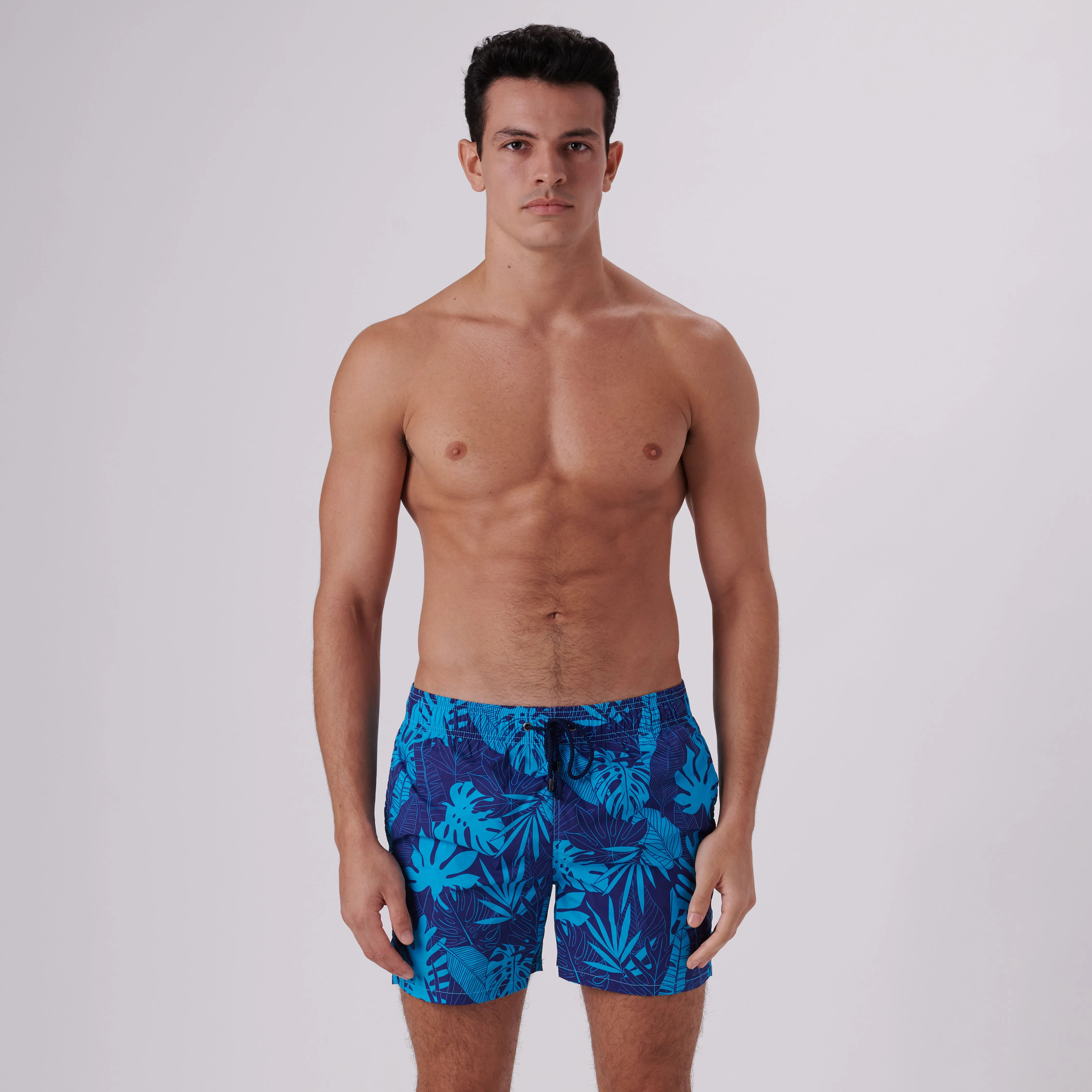 Max Tropical Leaves Swim Trunks