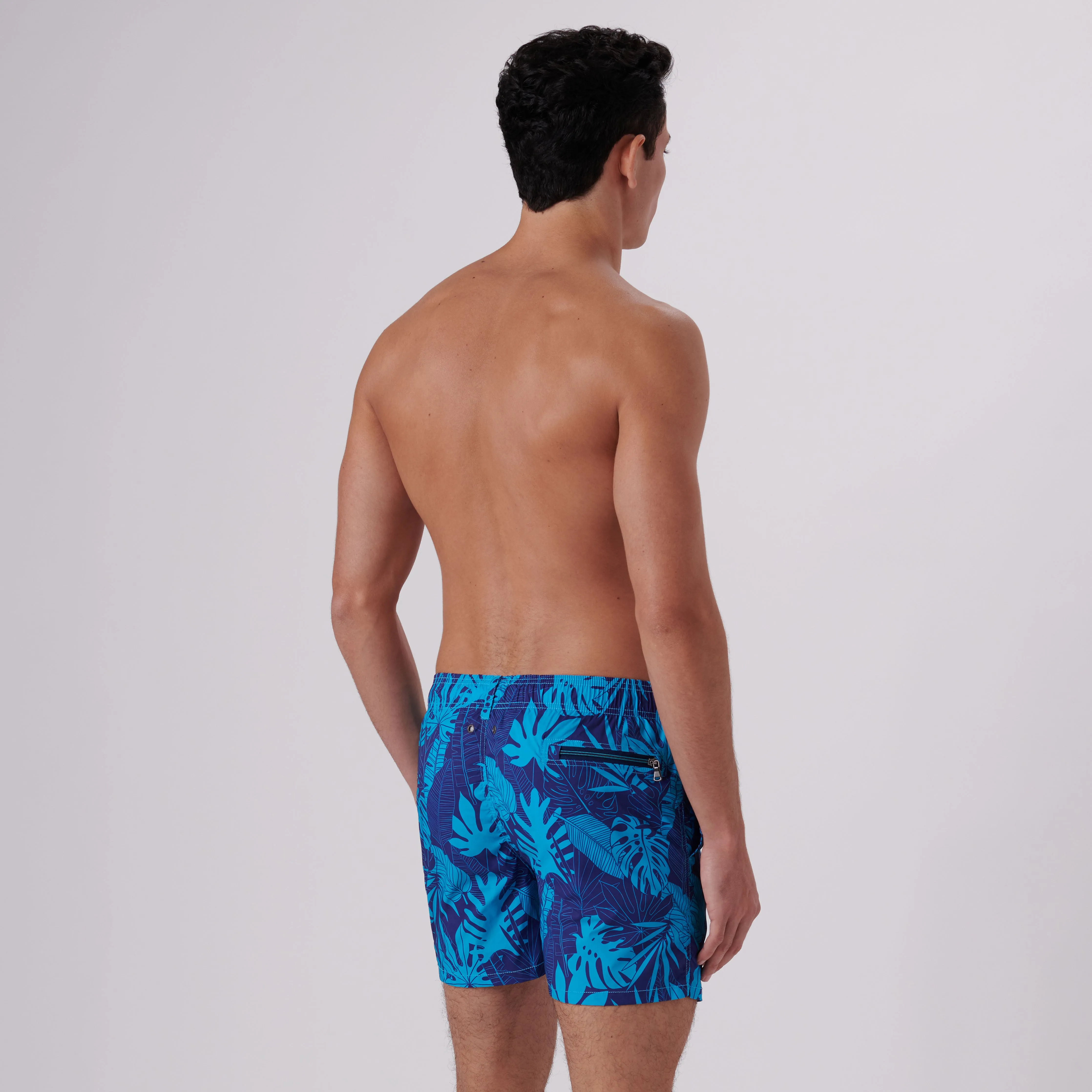 Max Tropical Leaves Swim Trunks