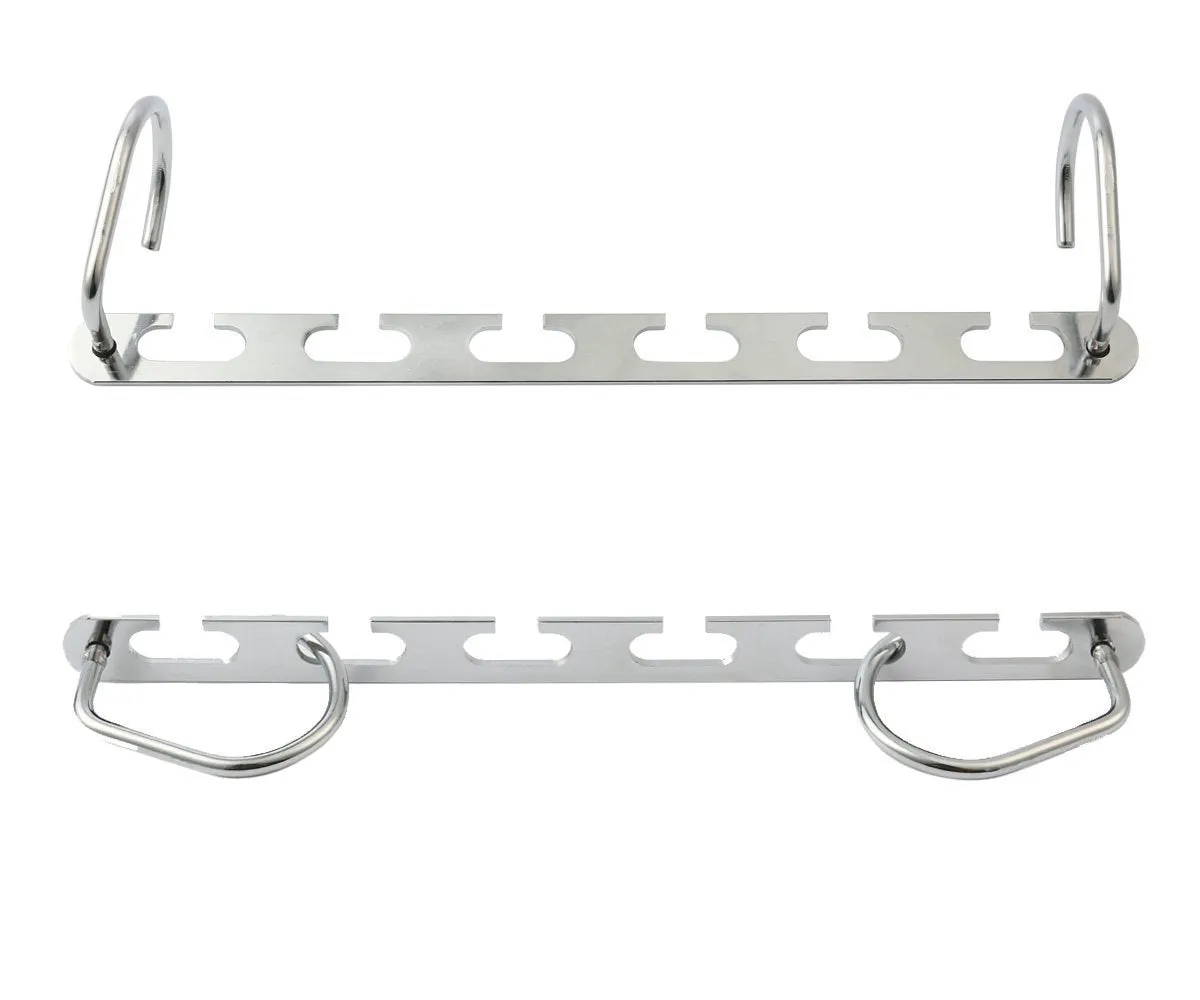 Mcirco Hanger Organizer, Clothes Hangers Stainless Steel Belt Hangers Wardrobe Closet Hanger Organizer for Bags, Belts Hanger (Set of 8)