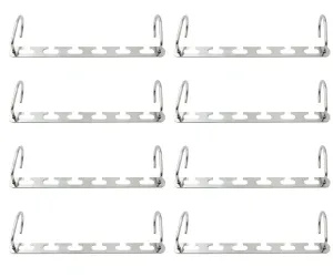 Mcirco Hanger Organizer, Clothes Hangers Stainless Steel Belt Hangers Wardrobe Closet Hanger Organizer for Bags, Belts Hanger (Set of 8)