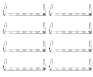 Mcirco Hanger Organizer, Clothes Hangers Stainless Steel Belt Hangers Wardrobe Closet Hanger Organizer for Bags, Belts Hanger (Set of 8)