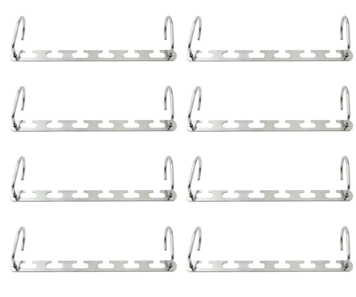 Mcirco Hanger Organizer, Clothes Hangers Stainless Steel Belt Hangers Wardrobe Closet Hanger Organizer for Bags, Belts Hanger (Set of 8)