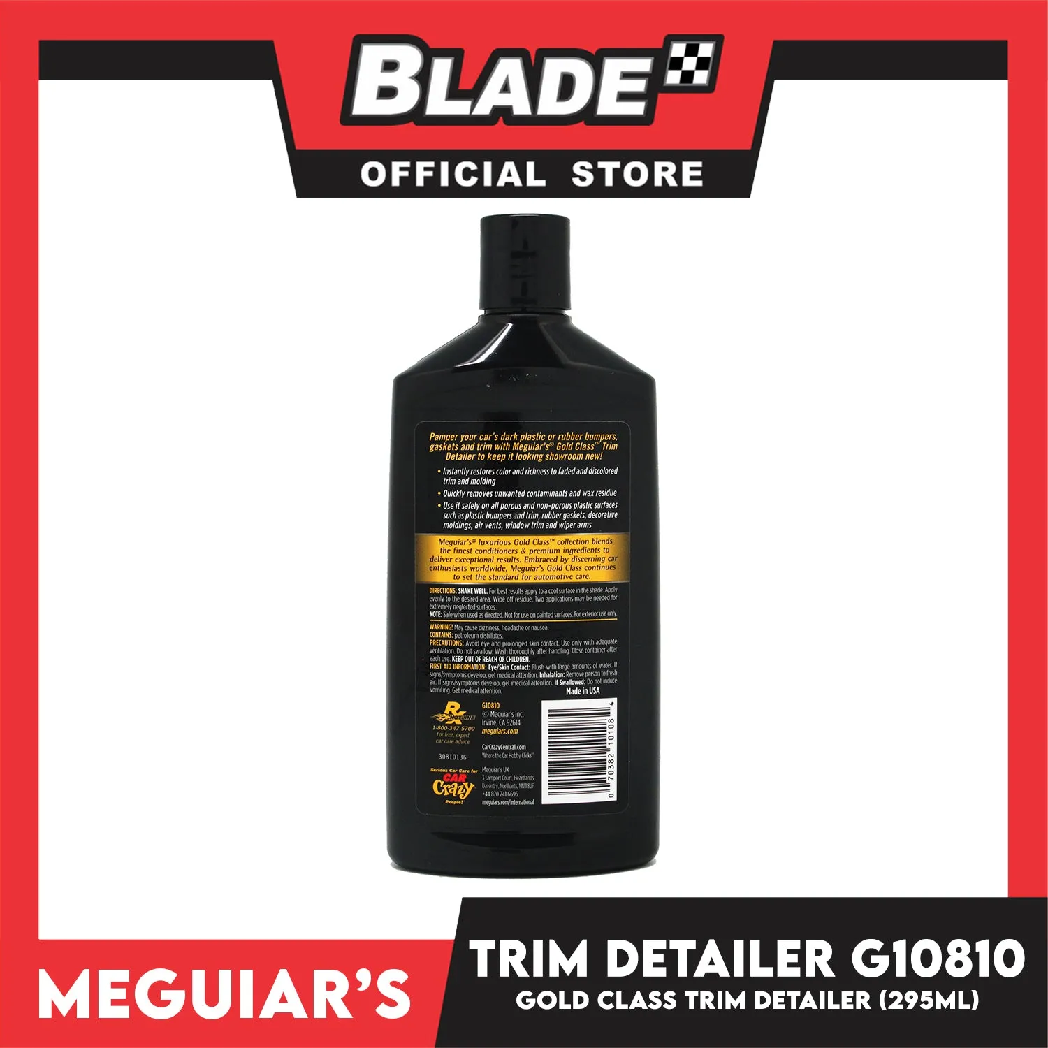 Meguiar's Gold Class Trim Detailer G10810 295ml