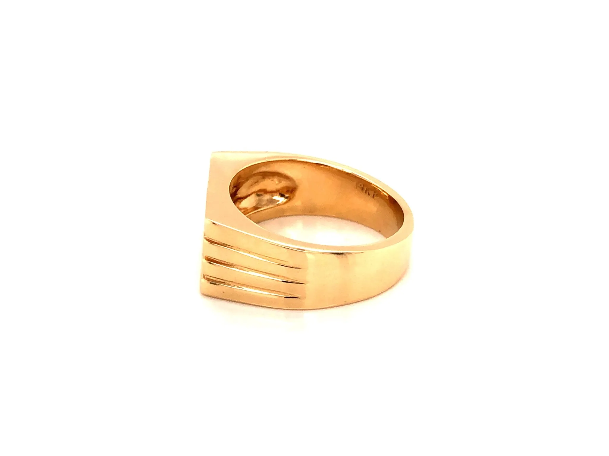 Men's Diamond Pinky Ring in 14k Yellow Gold