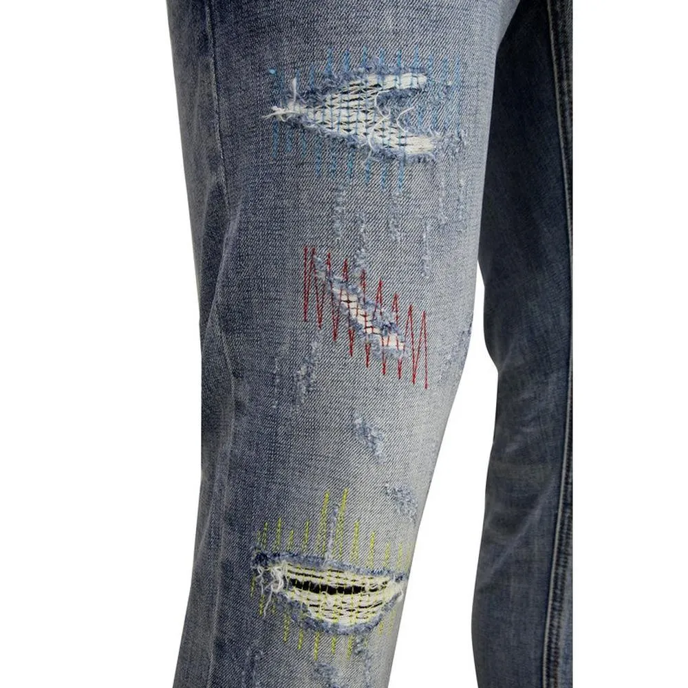 Men's Stitch Work  Skinny Jean