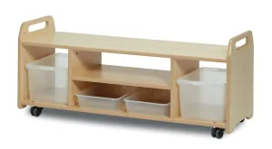 Millhouse Tall Easel Stand/Storage Trolley 4 Station
