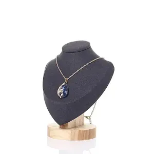 Model Bust Show Exhibitor Velvet Jewelry Display Pendants Mannequin Jewelry Necklace Stand Organizer 3 Colors