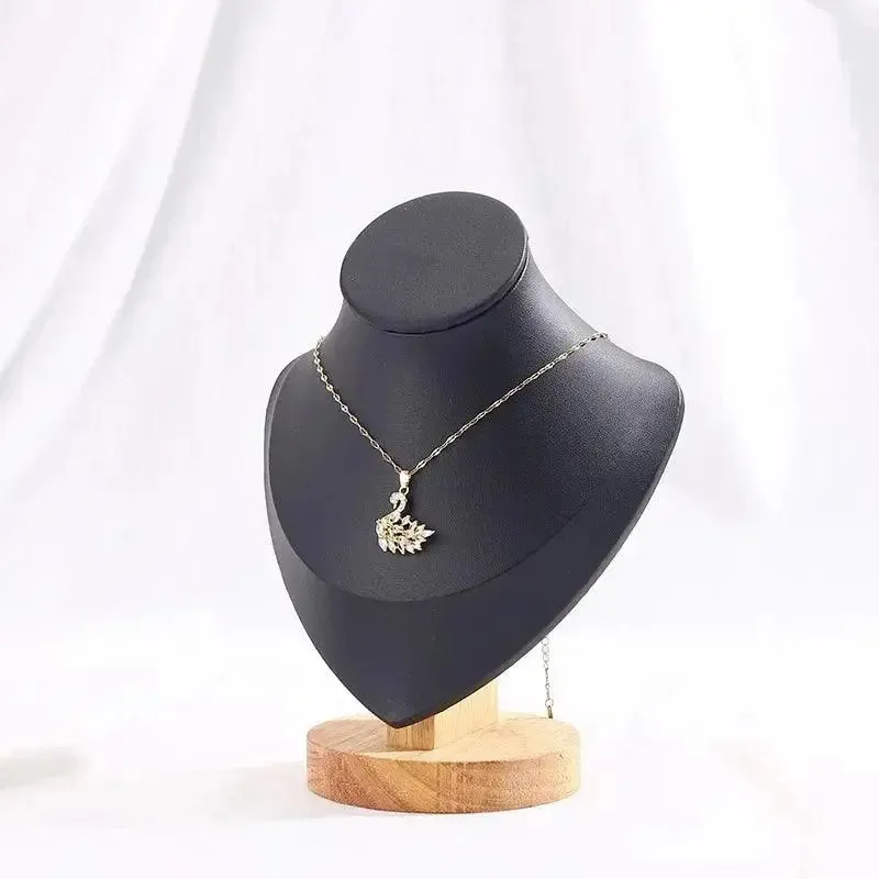 Model Bust Show Exhibitor Velvet Jewelry Display Pendants Mannequin Jewelry Necklace Stand Organizer 3 Colors