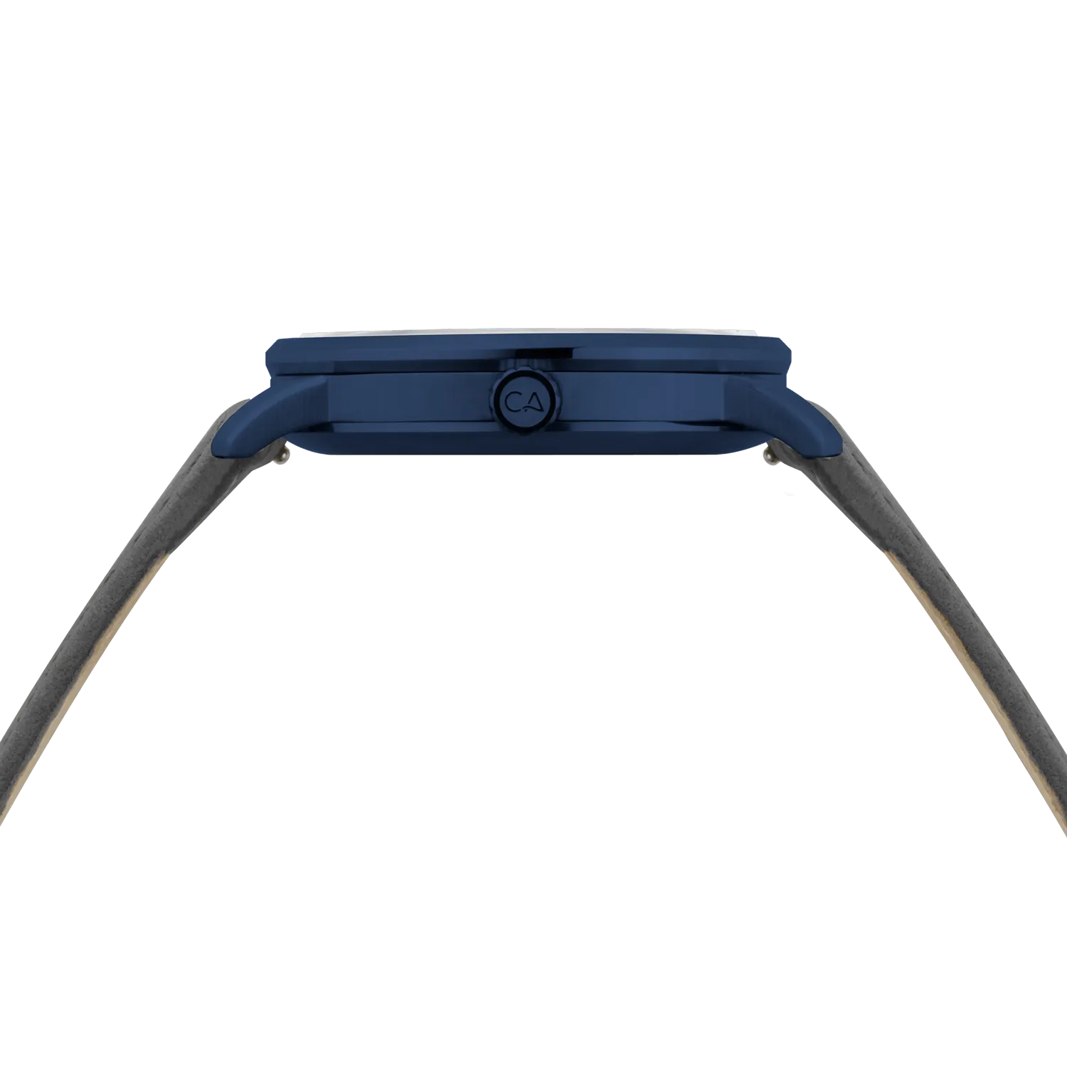 Mojave Leather Deep Blue Gray