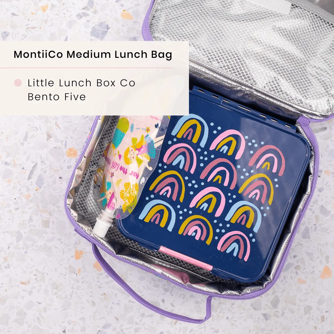 MONTII.CO Medium Insulated Lunch Bag - Petals