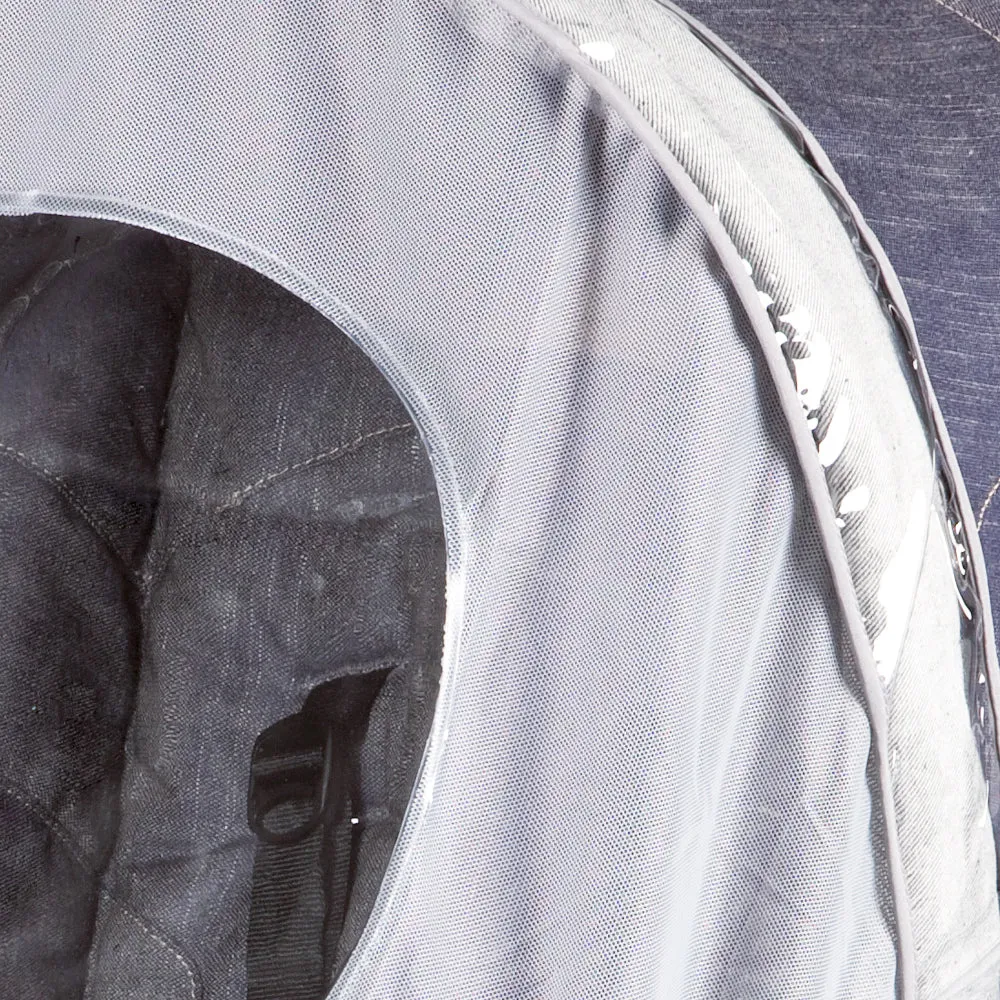 MOSQUITO NET WITH TRANSPARENT WINDOW