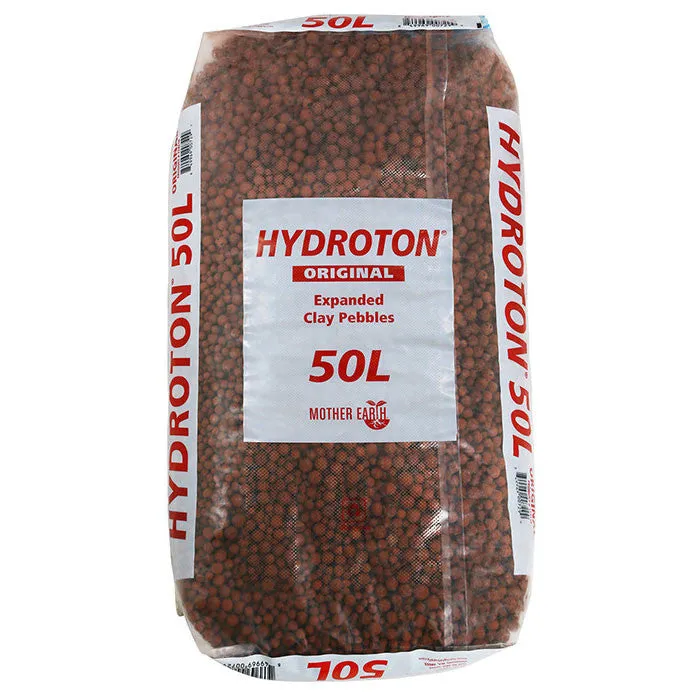 Mother Earth Hydroton Clay Pebbles, 50 Liter