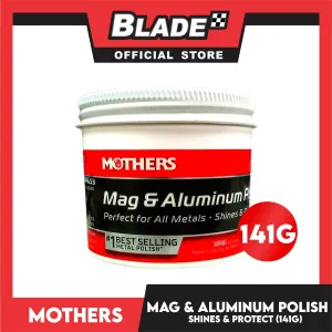 Mothers Mag and Aluminum Polish 141g Perfect for All Metals, Shine and Protects