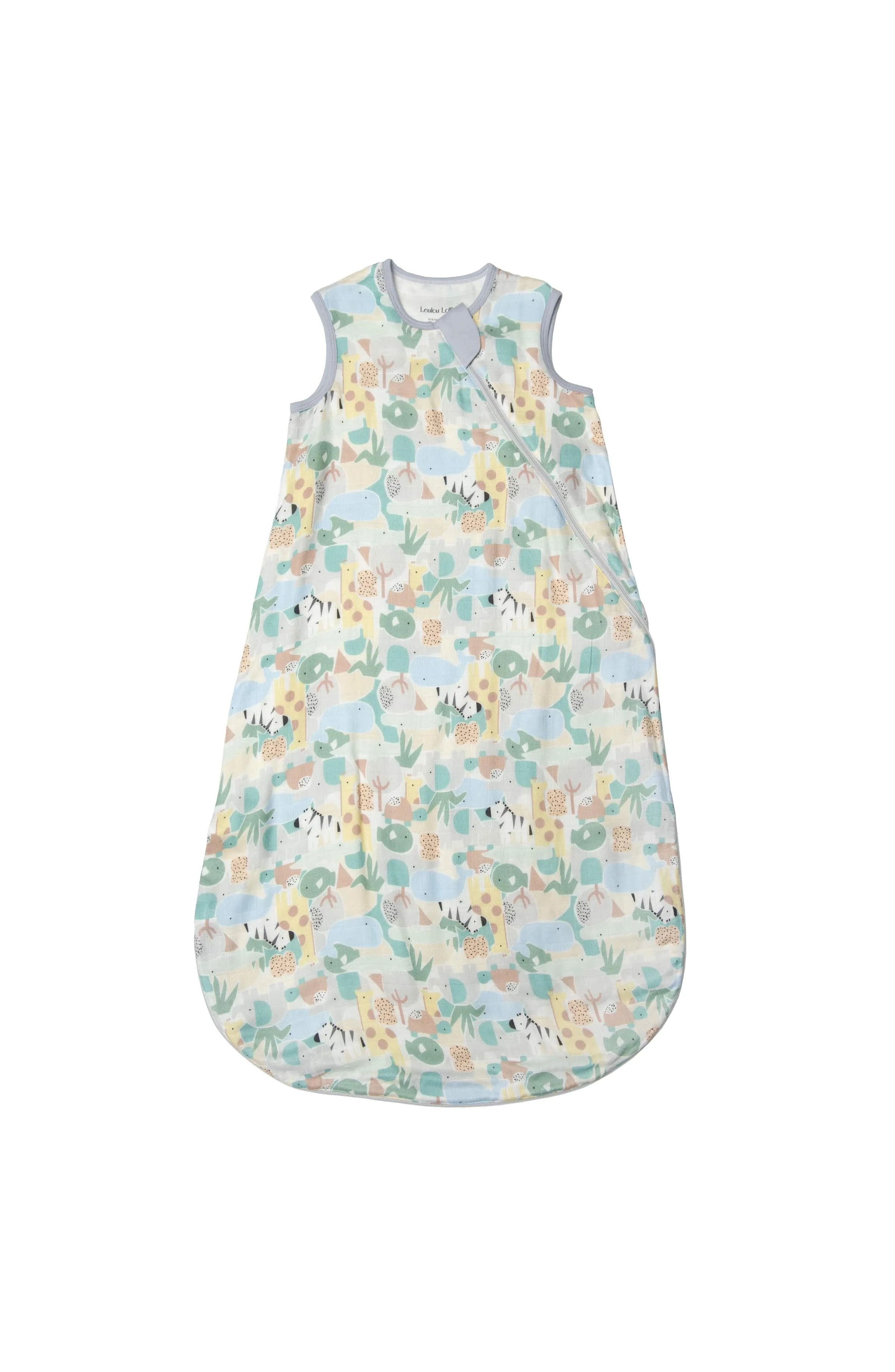 Muslin Lightweight Sleep Bag 0.5 TOG - Animal Puzzle