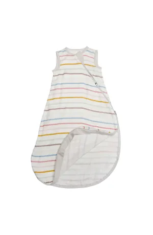 Muslin Lightweight Sleep Bag 0.5 TOG - Pastel Stripes