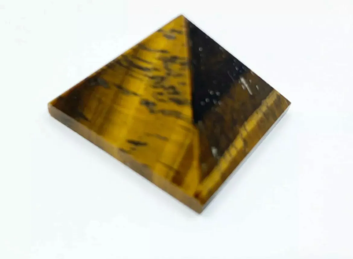Natural Tiger Eye Crystal Pyramid