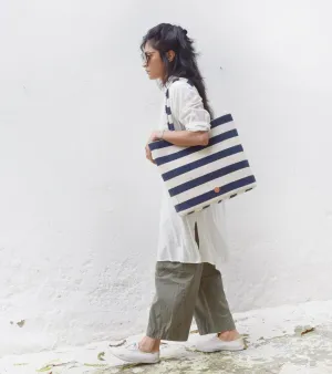 Navy Nautical tote