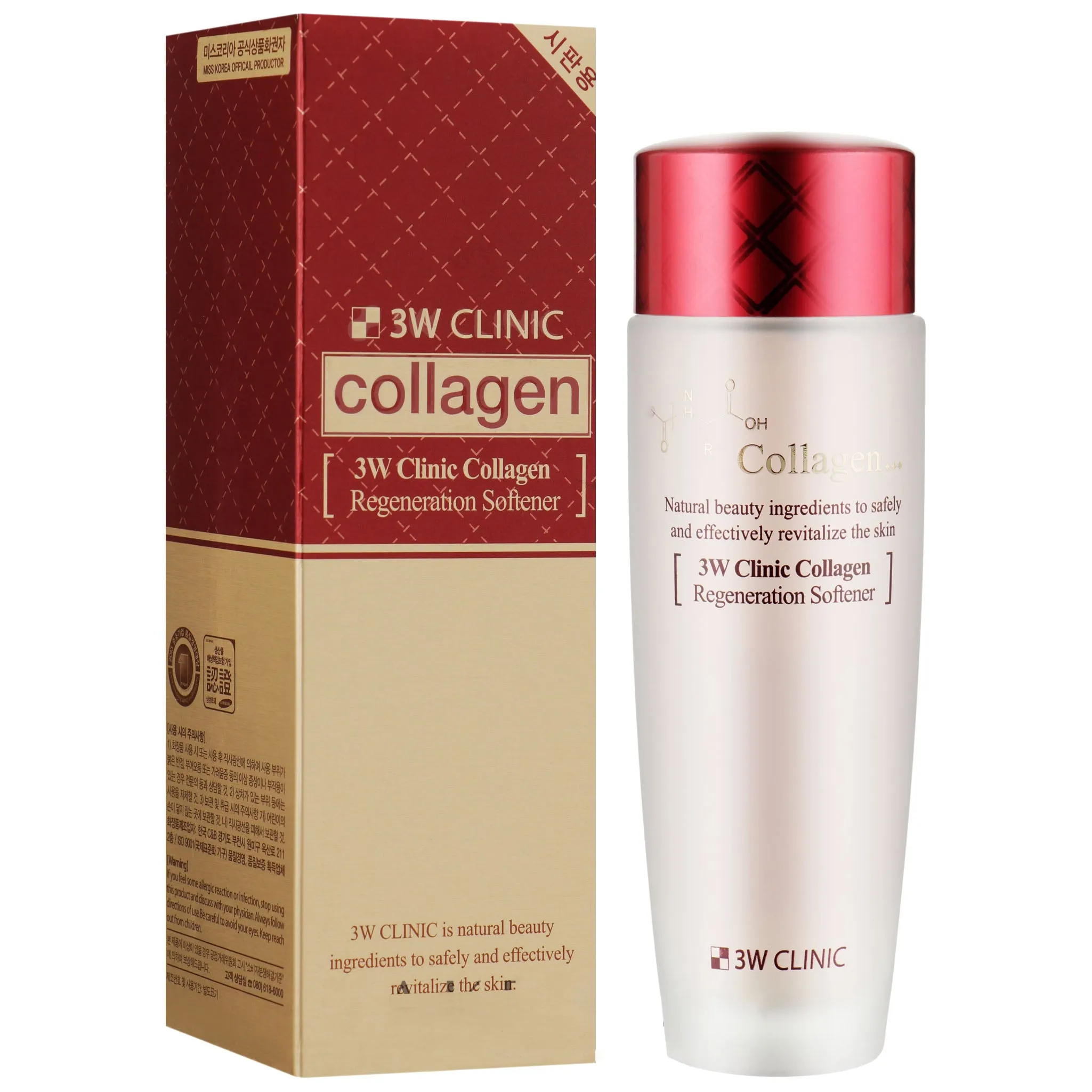 Nước Hoa Hồng 3w Clinic Collagen Regeneration Softener 150ml - Chống Lão Hóa
