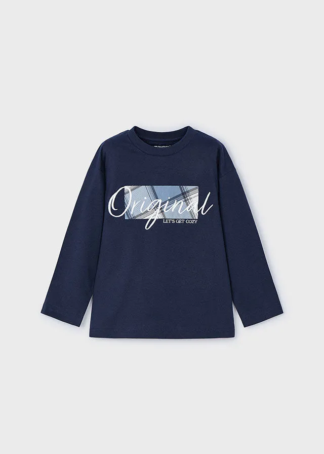NEW AW24 Mayoral Boys t-shirt 4046 Navy/56