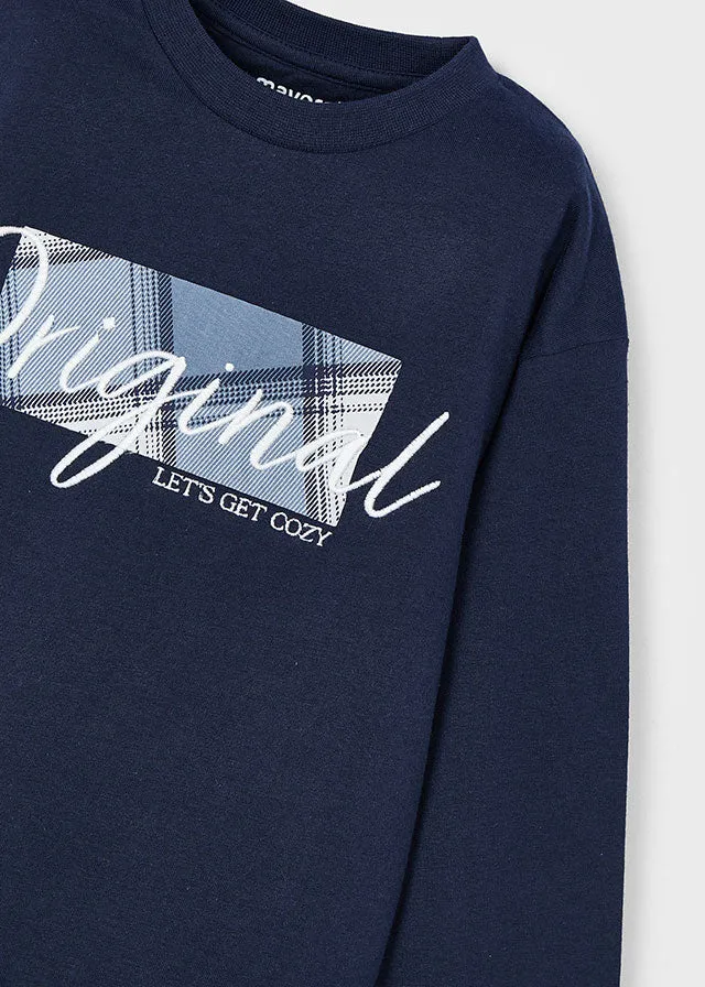 NEW AW24 Mayoral Boys t-shirt 4046 Navy/56