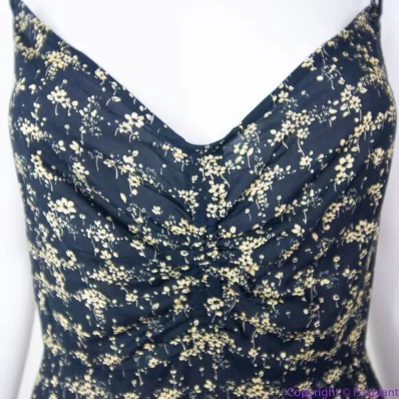 NEW Intimately Free‎ People Caught Up Printed Slip Dress, Black, Medium