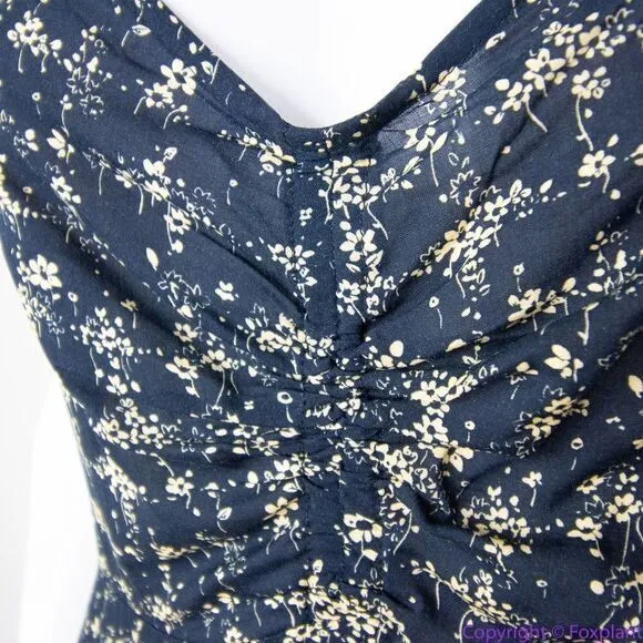 NEW Intimately Free‎ People Caught Up Printed Slip Dress, Black, Medium