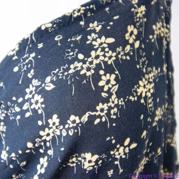NEW Intimately Free‎ People Caught Up Printed Slip Dress, Black, Medium