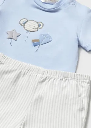 NEW SS25 Mayoral Baby Boys Shorts Set 1609 Sky Blue