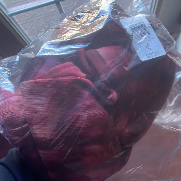 New Torrid WINE TIE DYE GAUZE KIMONO