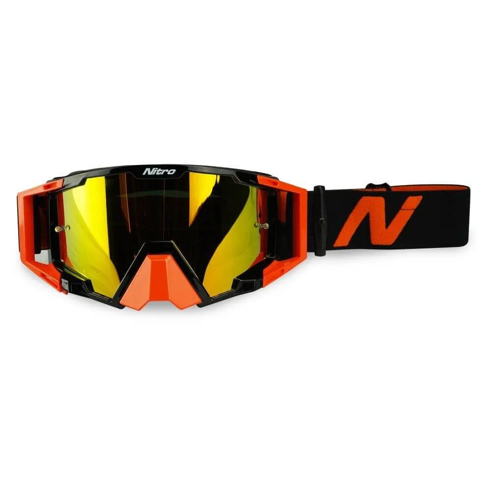 Nitro NV-100 Motocross Goggles Orange