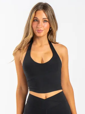 NKD Halter Shelf Tank - Black