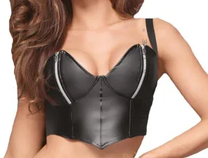 Noir Handmade | Wetlook Top with Zippers
