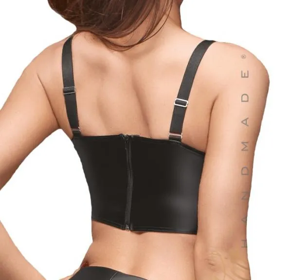 Noir Handmade | Wetlook Top with Zippers