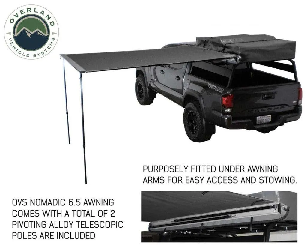 Nomadic Awning 2.5 - 8.0 With Black Cover Universal