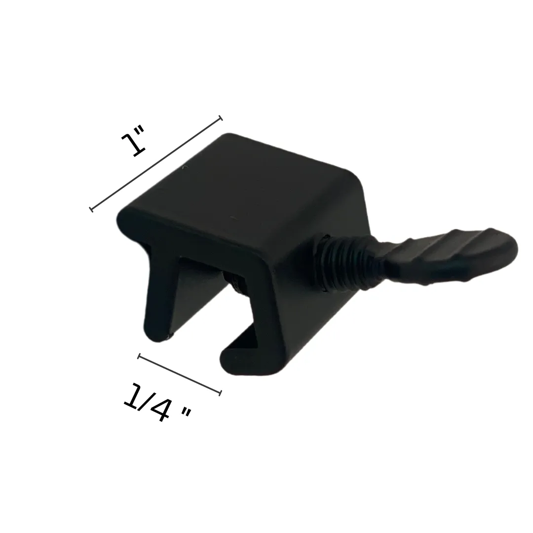 NUSET Sliding Window Lock, Thumbscrew, Black